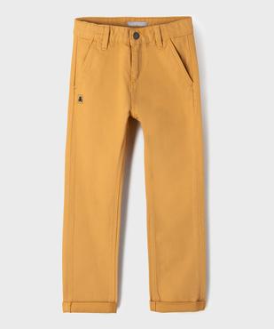Pantalon chino avec ceinture ajustable garçon - LuluCastagnette vue1 - LULUCASTAGNETTE - GEMO