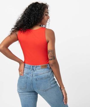 Débardeur femme uni col rond vue3 - GEMO(FEMME PAP) - GEMO