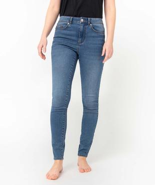 Jean femme coupe skinny taille haute vue2 - GEMO 4G FEMME - GEMO
