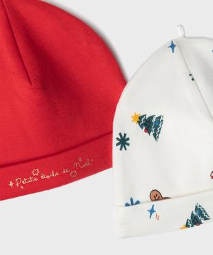 Lot de bonnets bébé mixte vue2 - GEMO 4G BEBE - GEMO