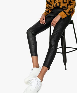 Legging femme aspect python vue1 - GEMO(FEMME PAP) - GEMO