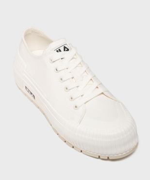Baskets en toile sur semelle plateforme femme - Fila vue5 - FILA - GEMO