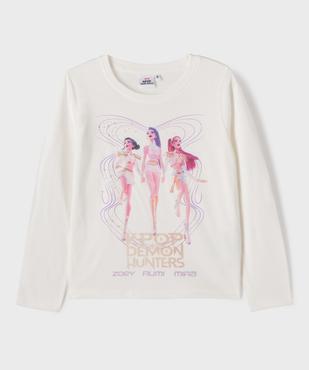 Tee-shirt manches longues avec motif sur l’avant fille - K-Pop Demon Hunters vue1 - KPOP DEMON HUNTERS - GEMO