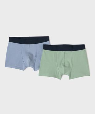 Boxers en coton stretch imprimés garçon (lot de 2) vue2 - GEMO 4G GARCON - GEMO