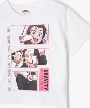 Tee-shirt manches courtes imprimé fille - My Hero Academia vue2 - MY HERO ACADEMIA - GEMO