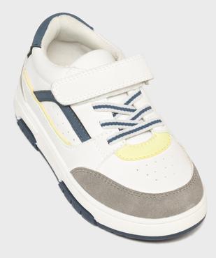 Baskets basses lacets élastiques et scratch garçon vue5 - 5 MILES - GEMO