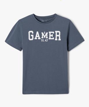 Tee-shirt à manches courtes avec inscription garçon vue1 - PREMIER PRIX BY GEMO - GEMO