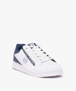 Baskets homme tennis basses bicolores à lacets - Yale vue2 - YALE - GEMO
