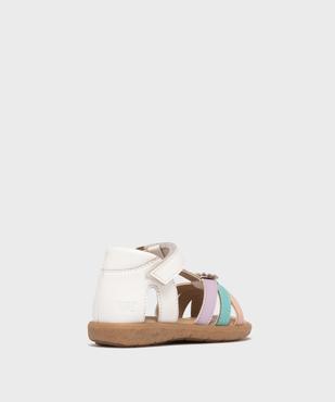 Sandales en cuir à brides croisées bébé fille - Na! vue4 - NA! GEMO FOR GOOD - GEMO