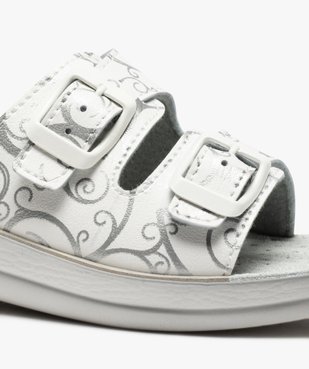 Mules femme confort avec double bride à boucle à motifs vue6 - G'FLEX - GEMO