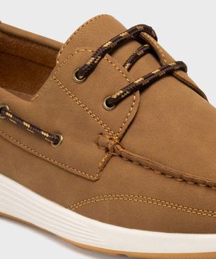 Chaussures bateau à lacets et semelle intérieure cuir vue7 - URBAN STEPS - GEMO