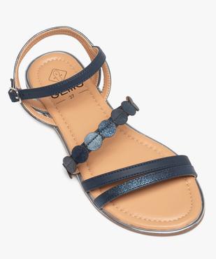 Sandales femme à talon plat coupe spéciale pied large vue5 - GEMO (CASUAL) - GEMO