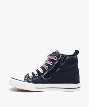 Baskets fille montantes en toile – LuluCastagnette vue3 - LULU CASTAGNETT - GEMO
