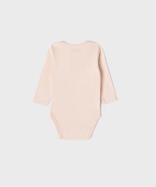 Bodies manches longues avec messages bébé fille (lot de 3) vue6 - GEMO 4G BEBE - GEMO