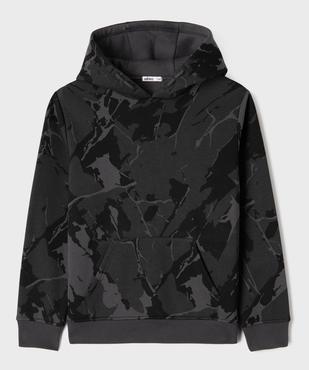Sweat à capuche avec intérieur molletonné garçon vue1 - GEMO (JUNIOR) - GEMO