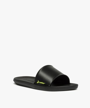 Mules de piscine fille unies logo fluo – Rider vue2 - RIDER - GEMO