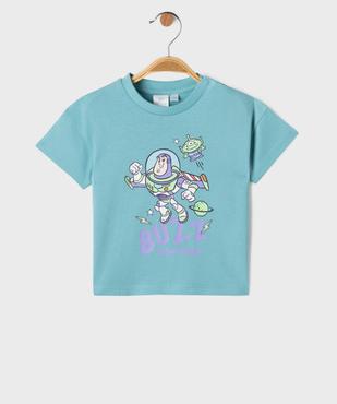 Tee-shirt manches courtes en jersey de coton imprimé Buzz l'Éclair bébé garçon - Disney Baby vue1 - TOY STORY - GEMO