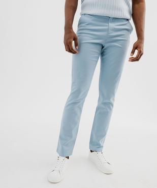 Pantalon chino coupe Slim en coton homme vue1 - GEMO 4G HOMME - GEMO