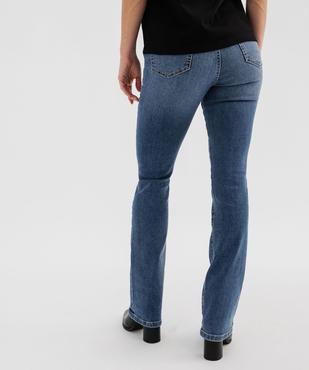 Jean bootcut en denim extensible délavé femme vue3 - GEMO 4G FEMME - GEMO