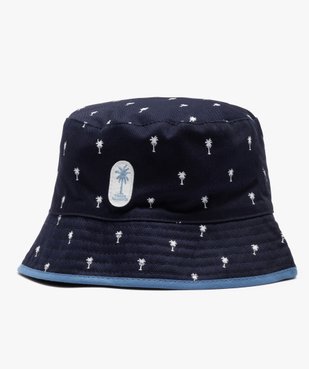 Chapeau bébé garçon forme bob micro-motifs palmier vue1 - GEMO(BEBE DEBT) - GEMO