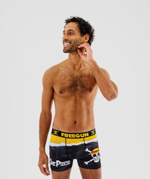 Boxer microfibre douce imprimée homme - Freegun X One Piece vue1 - FREEGUN - GEMO