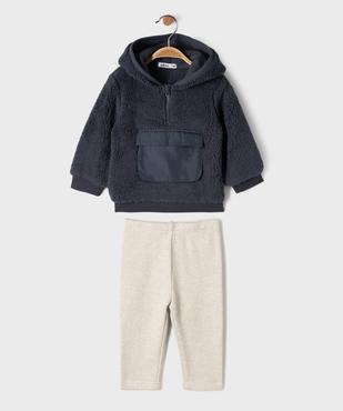 Ensemble 2 pièces bébé garçon sweat à capuche et legging vue1 - GEMO(BEBE DEBT) - GEMO