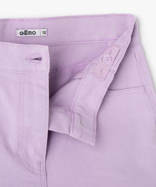 Short en denim avec revers cousus fille vue2 - GEMO (JUNIOR) - GEMO