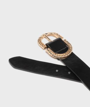 Ceinture à boucle ovale femme vue2 - GEMO (ACCESS) - GEMO