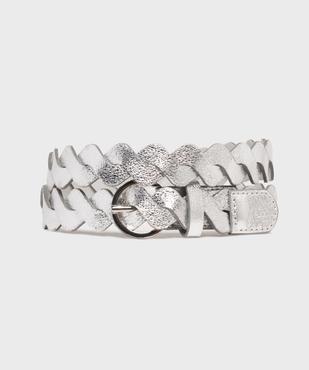 Ceinture tressée en matière métallisée fille vue1 - GEMO (JUNIOR) - GEMO