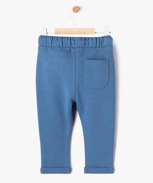 Pantalon en maille piquée bébé garçon - LuluCastagnette vue4 - LULU CASTAGNETTE GEMO FOR GOOD - GEMO