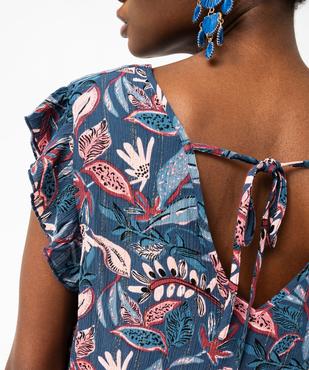 Blouse sans manches en viscose froissée femme vue2 - GEMO(FEMME PAP) - GEMO