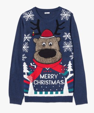 Pull de Noël homme avec motif peluche vue4 - GEMO (HOMME) - GEMO