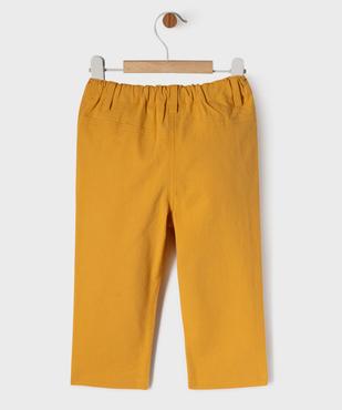 Pantalon en coton bébé fille avec détails fleuris - LuluCastagnette vue5 - LULUCASTAGNETTE - GEMO