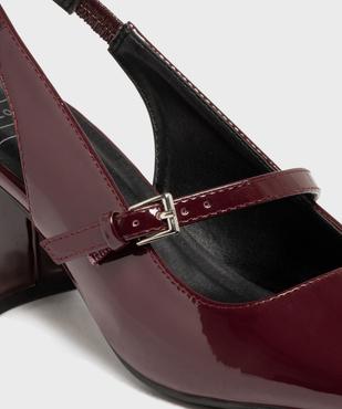 Babies à talon vernis et ouverts sur l'arrière femme vue6 - FOLLOW ME - GEMO