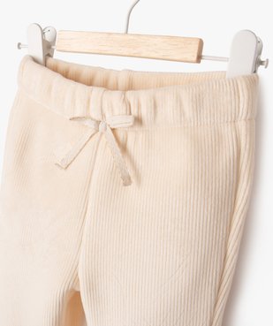Pantalon en velours côtelé avec doublure polaire bébé fille vue2 - GEMO(BEBE DEBT) - GEMO