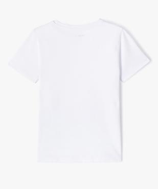 Tee-shirt à manches courtes en coton uni garçon vue4 - GEMO 4G GARCON - GEMO