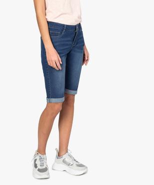 Bermuda femme en jean 5 poches vue1 - GEMO (JEAN) - GEMO
