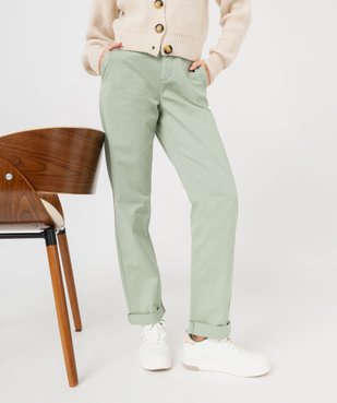 Pantalon chino coupe regular femme vue2 - GEMO 4G FEMME - GEMO