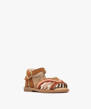 Sandales en cuir multibrides bébé fille - NA! vue2 - NA! GEMO FOR GOOD - GEMO