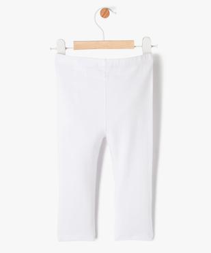 Legging long en coton stretch bébé fille vue3 - GEMO 4G BEBE - GEMO