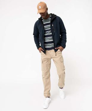 Veste polaire homme zippée à capuche et doublure chaude vue5 - KENSINGTON - GEMO
