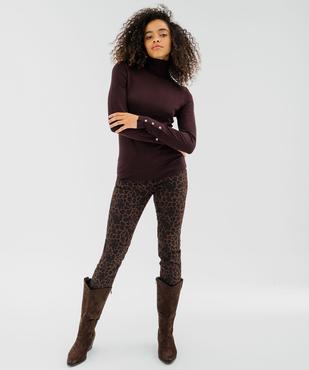 Pull à col roulée en maille fine femme vue1 - GEMO 4G FEMME - GEMO