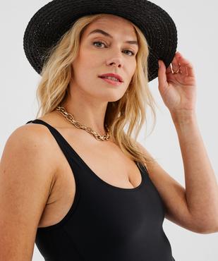 Maillot de bain 1 pièce sculptant femme vue2 - GEMO (PLAGE) - GEMO