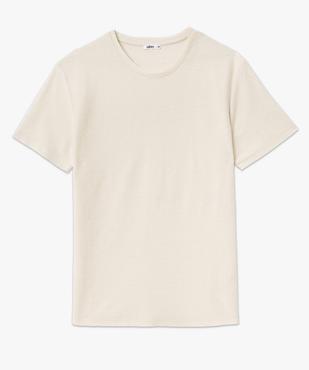 Tee-shirt manches courtes en grosse maille flammée homme vue4 - GEMO (HOMME) - GEMO