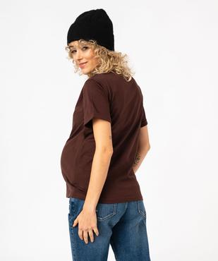 Tee-shirt de grossesse compatible allaitement avec motif  vue3 - GEMO 4G MATERN - GEMO