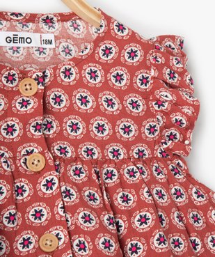 Blouse bébé fille sans manches à motifs vue2 - GEMO(BEBE DEBT) - GEMO