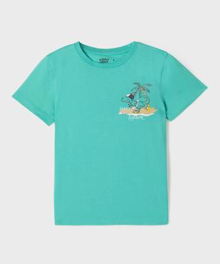 Tee-shirt manches courtes avec motif poitrine et dos garçon vue1 - GEMO 4G GARCON - GEMO