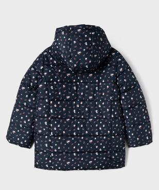 Parka matelassée à capuche doublure chaude fille vue4 - GEMO 4G FILLE - GEMO