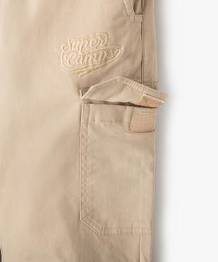 Pantalon jogger coupe cargo garçon - Camps United vue2 - CAMPS - GEMO