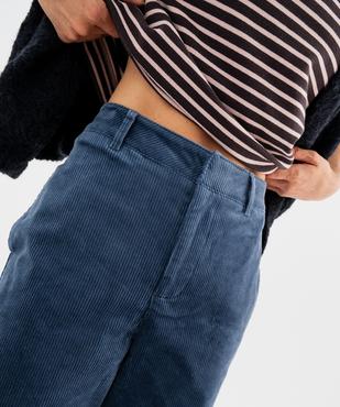 Pantalon straight en velours femme vue2 - GEMO(FEMME PAP) - GEMO